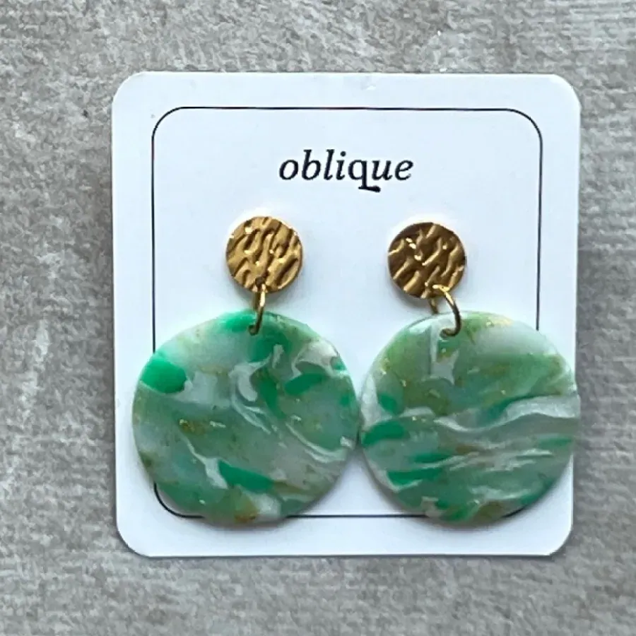 Pendientes Oritia en color Prásino