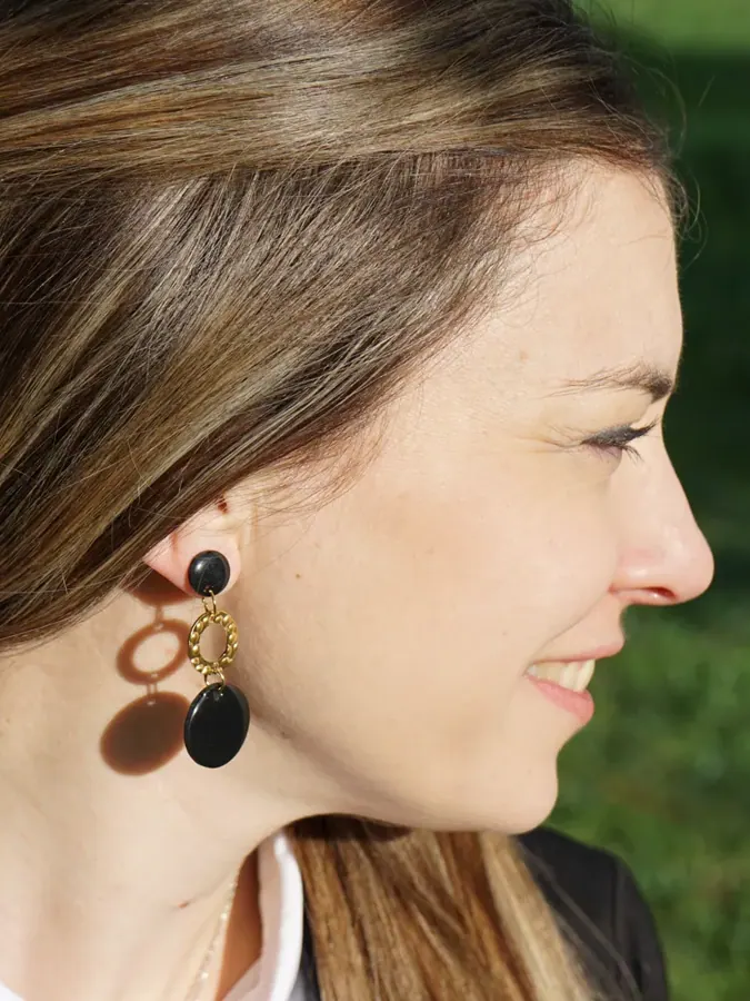 Pendientes Paris puestos