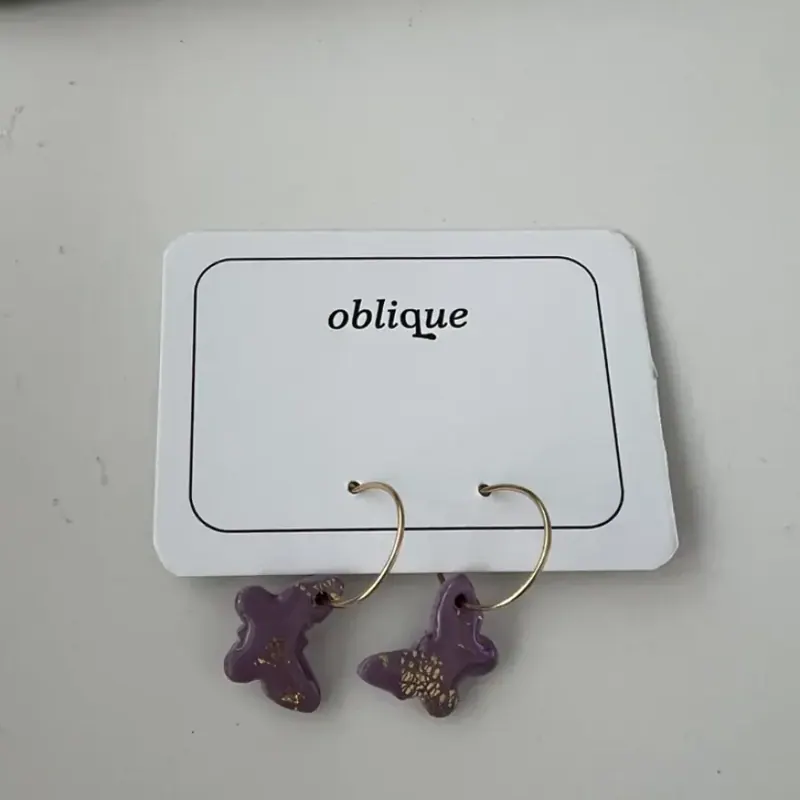Pendientes personalizados de Oblique