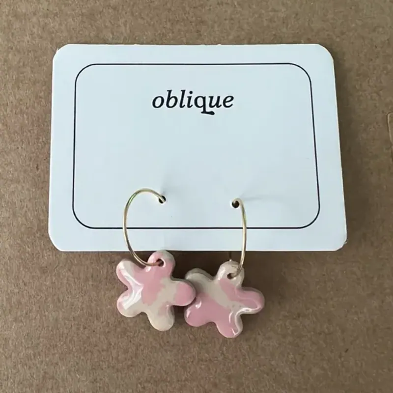 Pendientes personalizados de Oblique