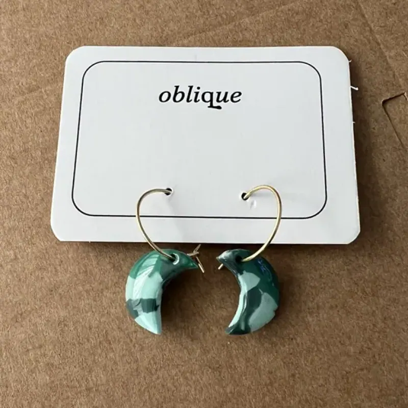 Pendientes personalizados de Oblique